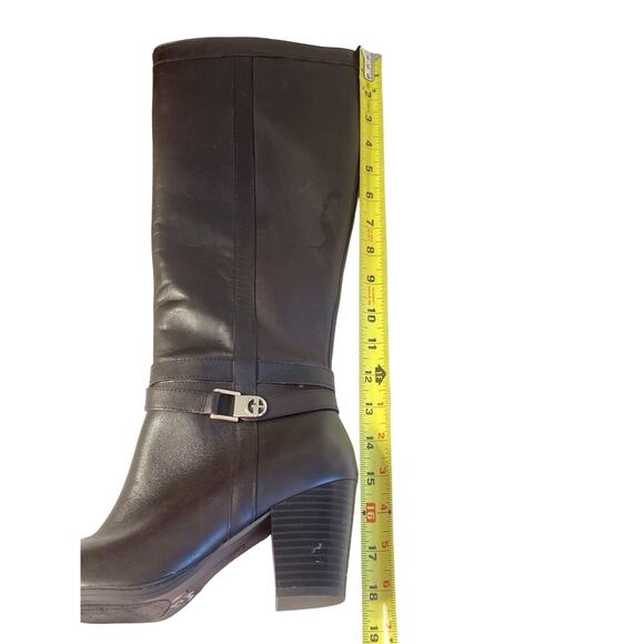 Giani Bernini Boots Womens 9.5 Brown Dress Boots Heeled Memory Foam Zip - Picture 6 of 14